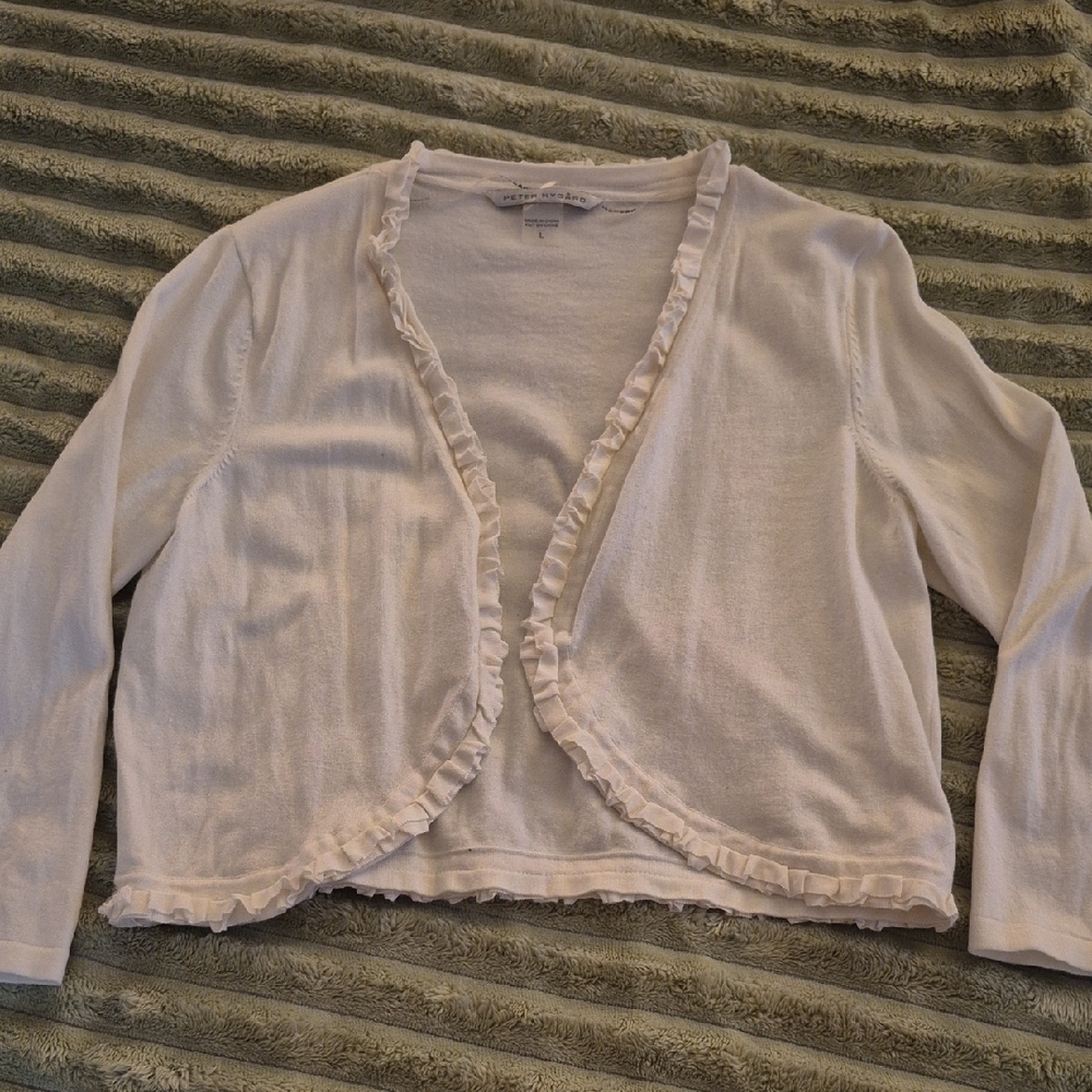 Peter Nygard White Crew Neck Top